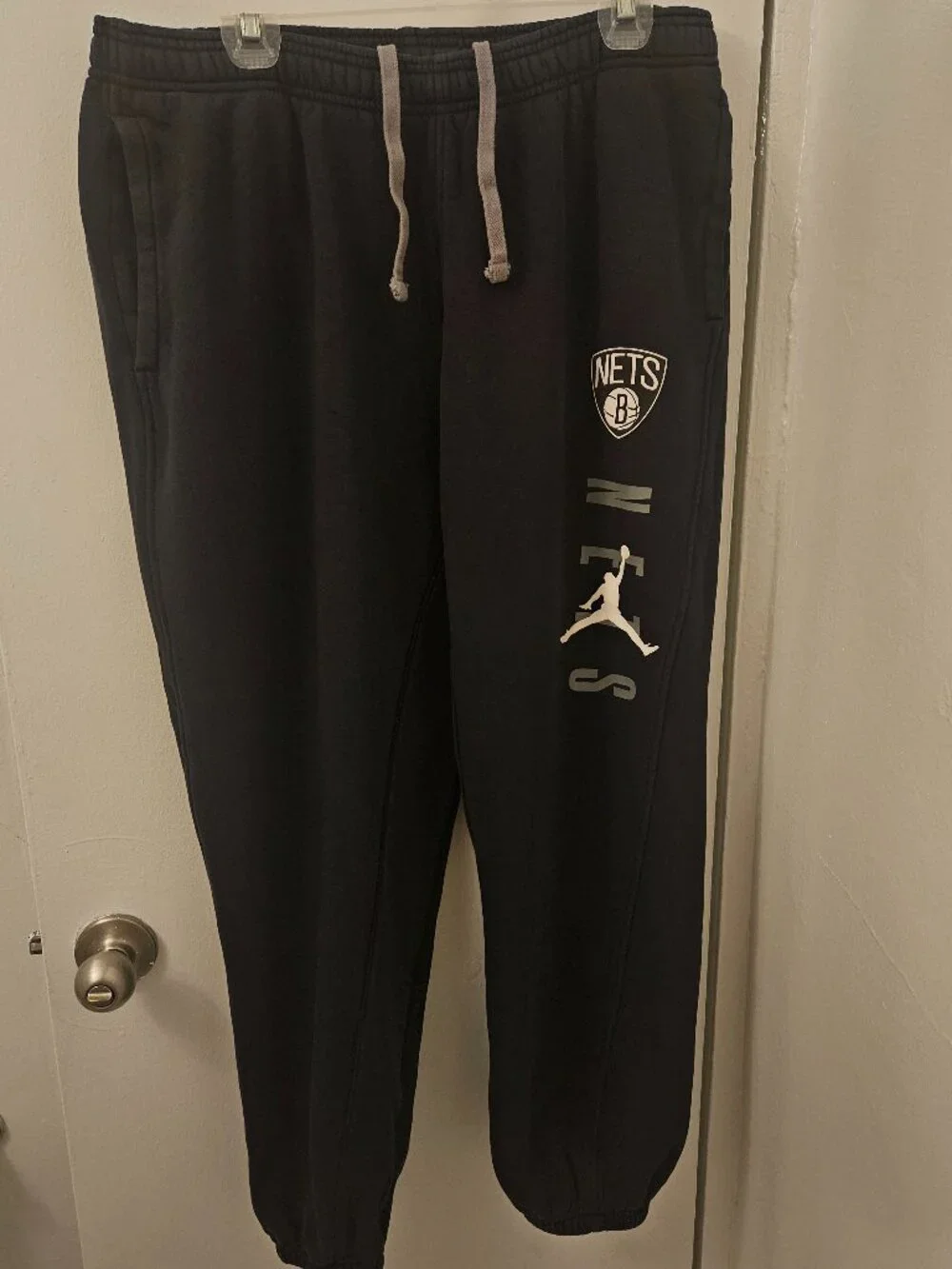 Jordan Brooklyn Nets Hoodie & Pants Set NBA 75th Anniversary Sz XL. Cool Grey